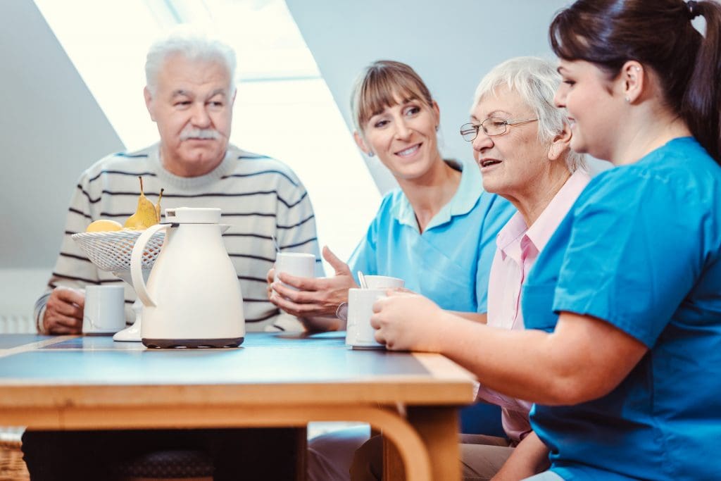 Group giving support for caregivers.