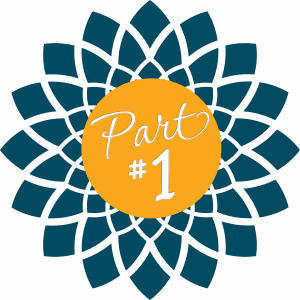 Flower with text- part 1 of the Sandwich Generation series.