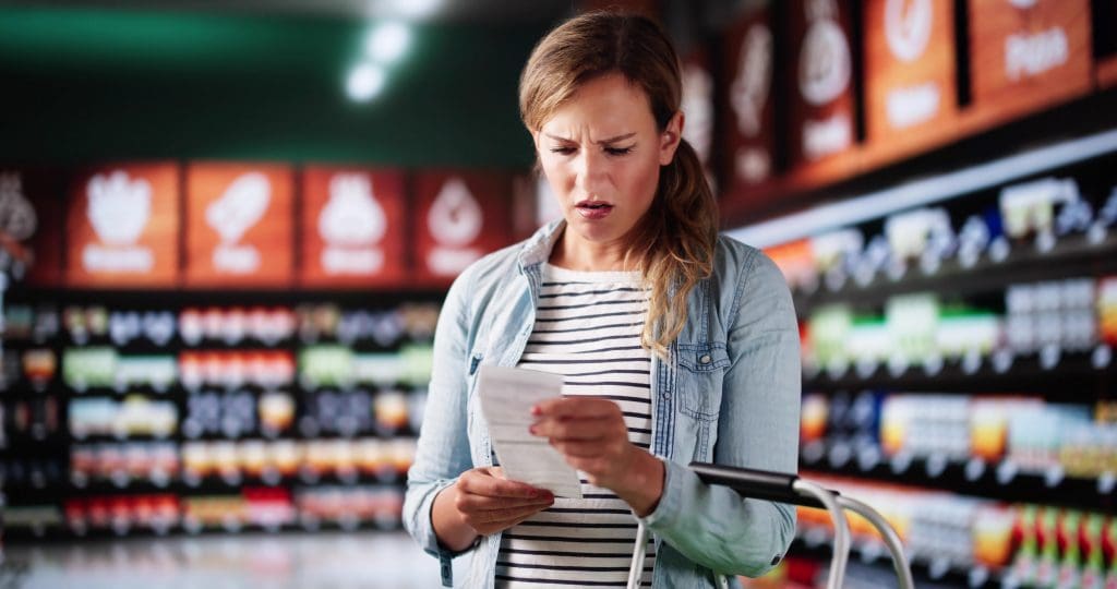 Woman surprised by family caregiving costs.