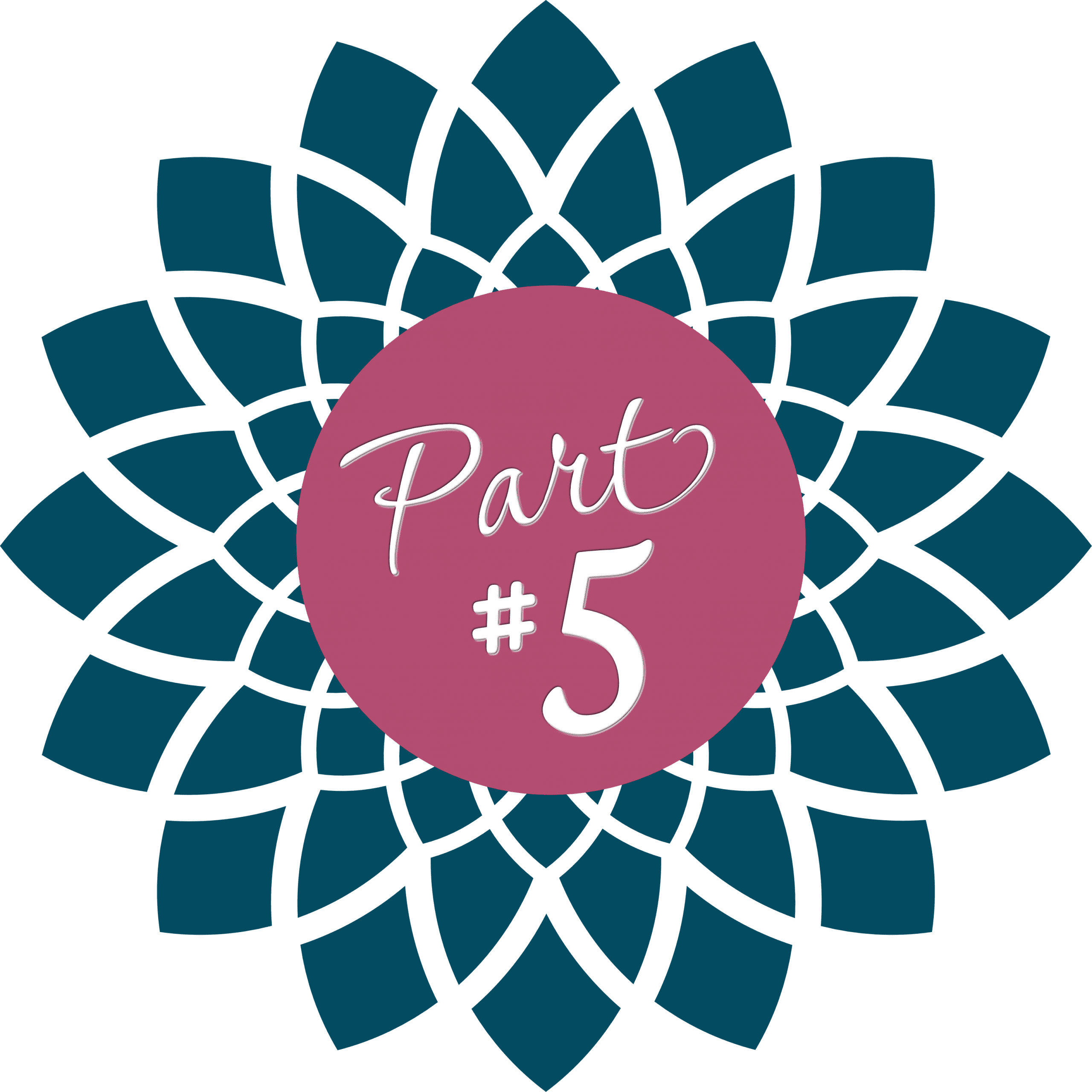 Series Floral with numbering 5